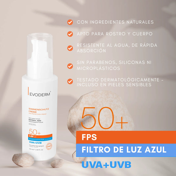 Hairfluencer Evoderm crema solar SPF50+ con Matrixyl 3000 100 ml - 2
