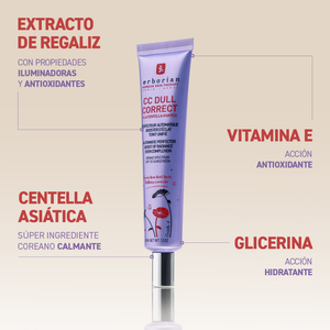 Erborian CC Correcteur éclaircissant ton violet terne avec PFS25