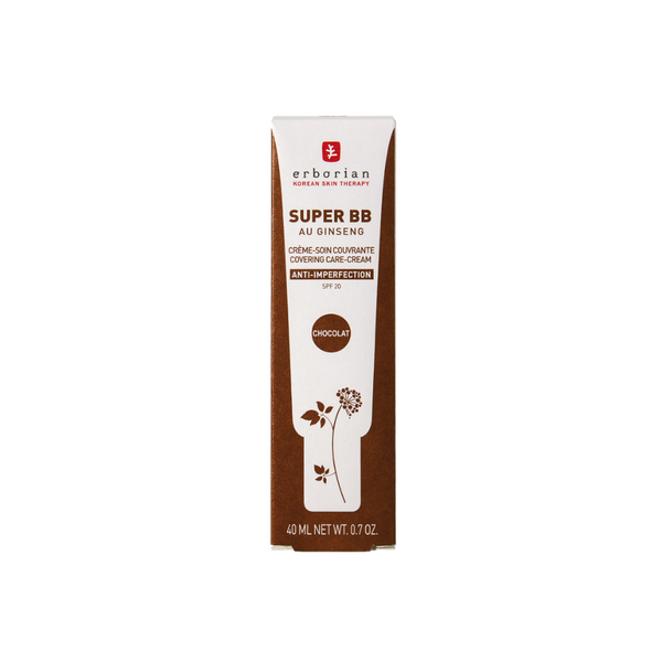 Erborian Super BB Cream CHOCOLAT - Base de maquillaje correctora FPS20 de 40 ml