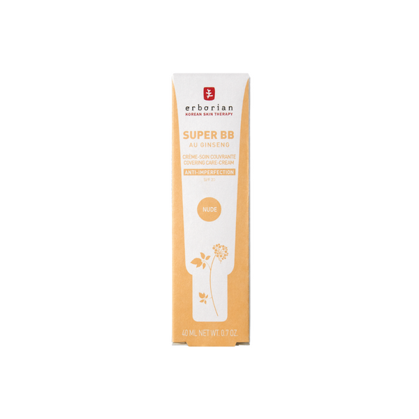 Erborian Super BB Cream NUDE - Base de maquillaje correctora FPS20 de 40 ml