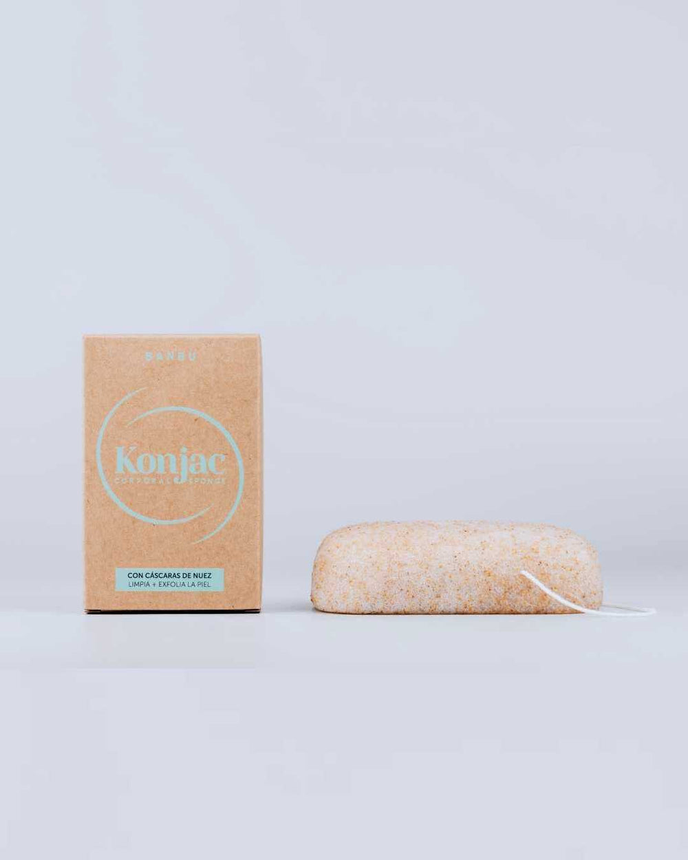 Banbu Esponja konjac corporal exfoliante con nuez