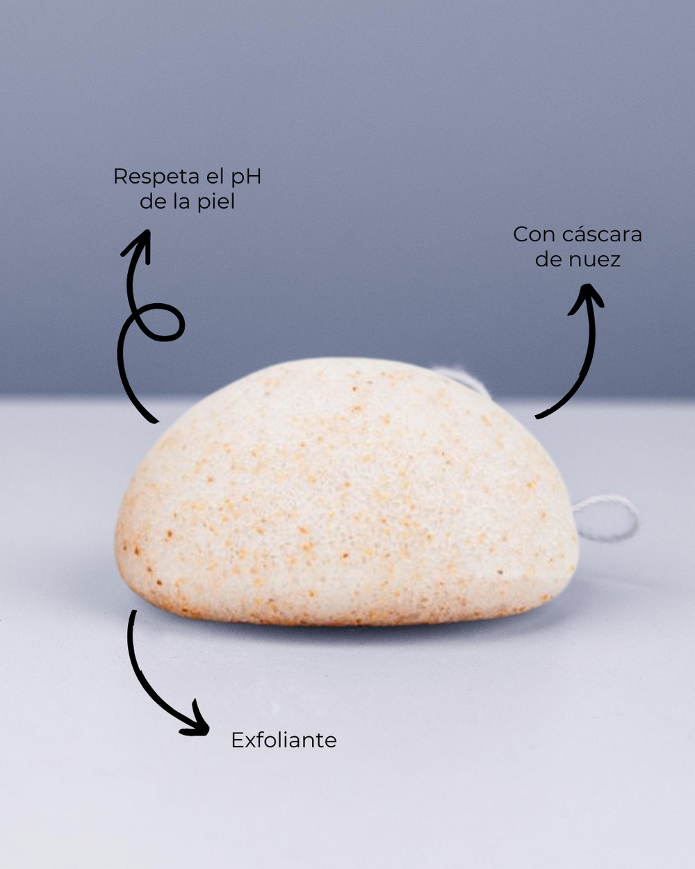 Banbu Esponja konjac facial exfoliante con nuez