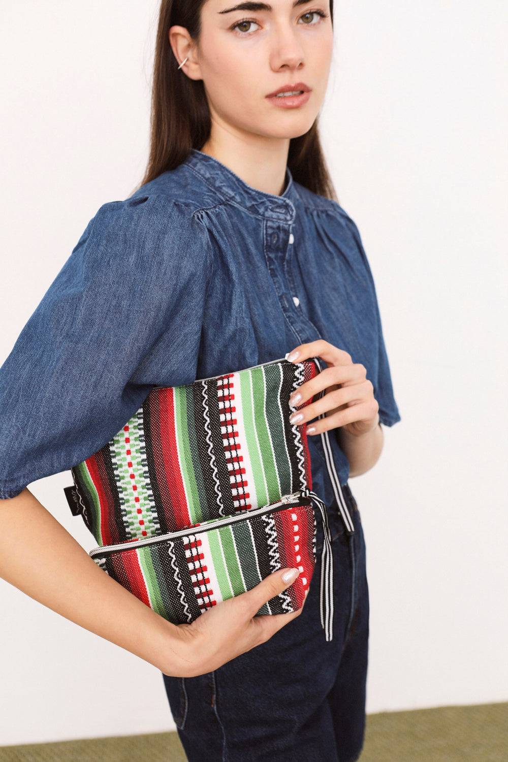 Eturel Neceser tejido manchego verde