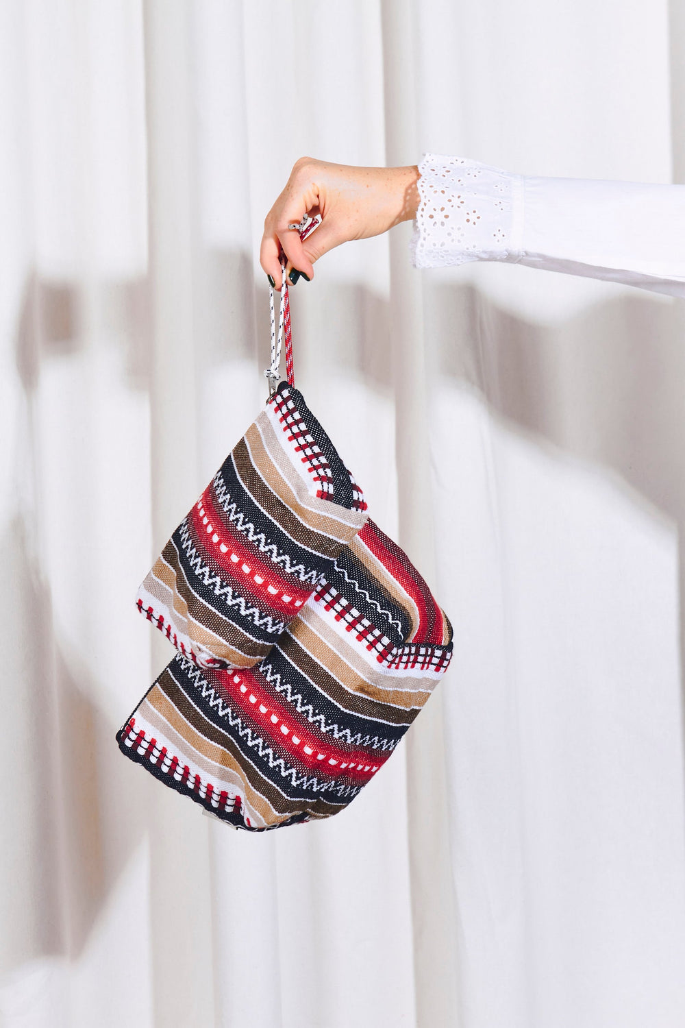 Eturel Neceser tejido manchego rojo