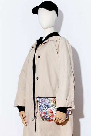 Eturel Nécessaire Jacquard Crisântemos Vermelhos