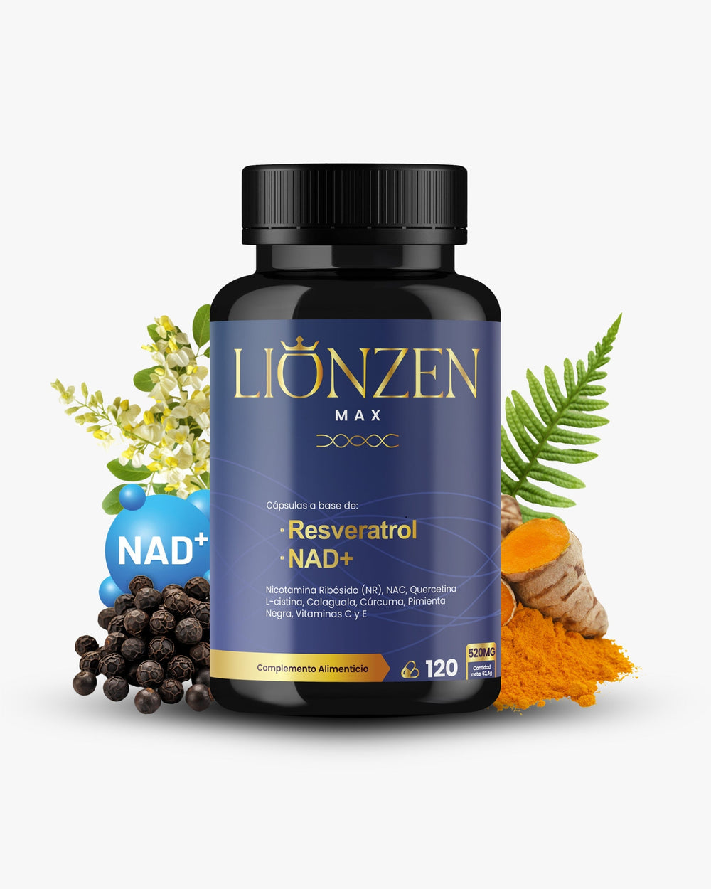 Lionzen Max complemento alimenticio 120 cápsulas