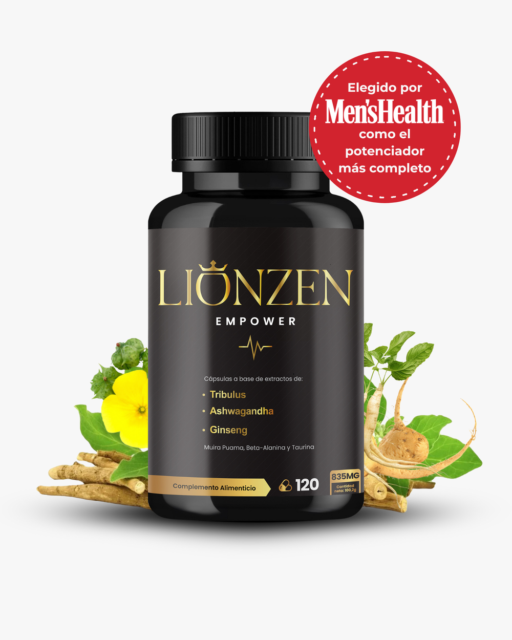 Lionzen Empower testosterona energía 120 cápsulas