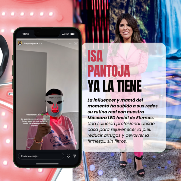 Eternas Kit completo de Máscaras LED Infrarrojas 850nm – Silicona Médica para Rostro, Cuello y Escote - 3