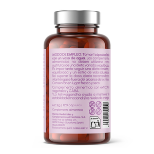 Ashwagandha con Magnesio Keep Calm Just Elements Wellness 120 cápsulas