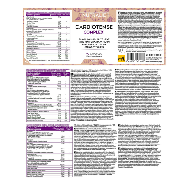 Nutralie Cardiotense Complex 11250 mg con Ajo Negro Tensión Arterial 90 cápsulas