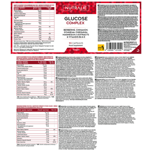 Nutralie Glucosa Complex Berberina + Cromo + Canela Niveles Glucosa 90 cápsulas