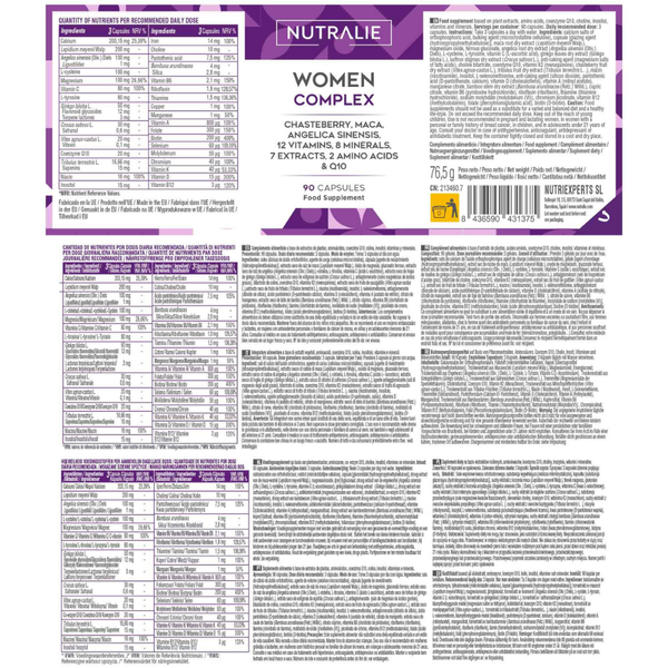 Nutralie Women Complex con Q10 regula Actividad Hormonal 90 cápsulas