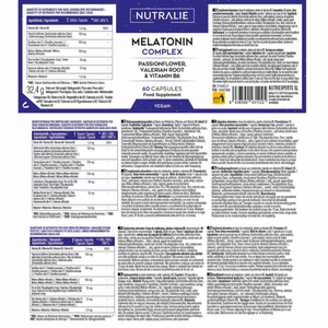 Nutralie Melatonina + Pasiflora + B6 y Raíz Valeriana Dormir Bien 60 cápsulas