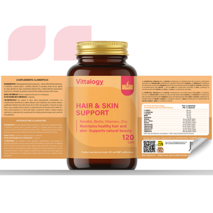 Vittalogy Hair, Nails & Skin 120 cápsulas