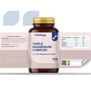Vittalogy Triple Magnesium Complex 120 cápsulas