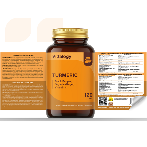 Vittalogy Turmeric Premium 120 cápsulas