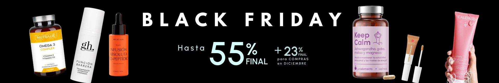 Ofertas de black friday 2025 en cosmética, dermocosmética y parafarmacia en Galileo Farma