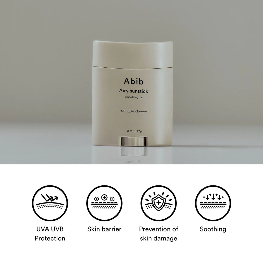 Abib Airy sunstick smoothing bar SPF 50+ 23 g