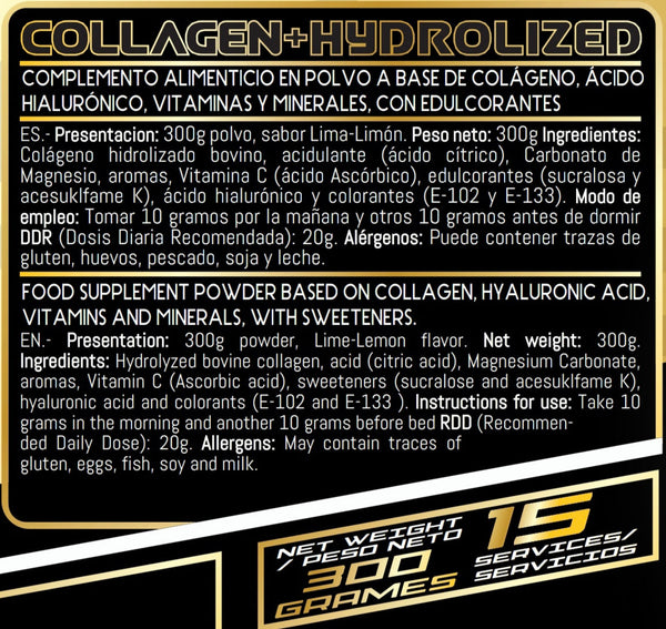 GP Nutrition Colágeno hidrolizado + Ácido hialurónico + magnesio + Vitamina C - 2