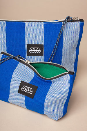 Necessaire/estojo lona toldo azul