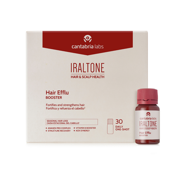 Iraltone Hair Efflu Booster Caida estacional 30 viales de 15 ml