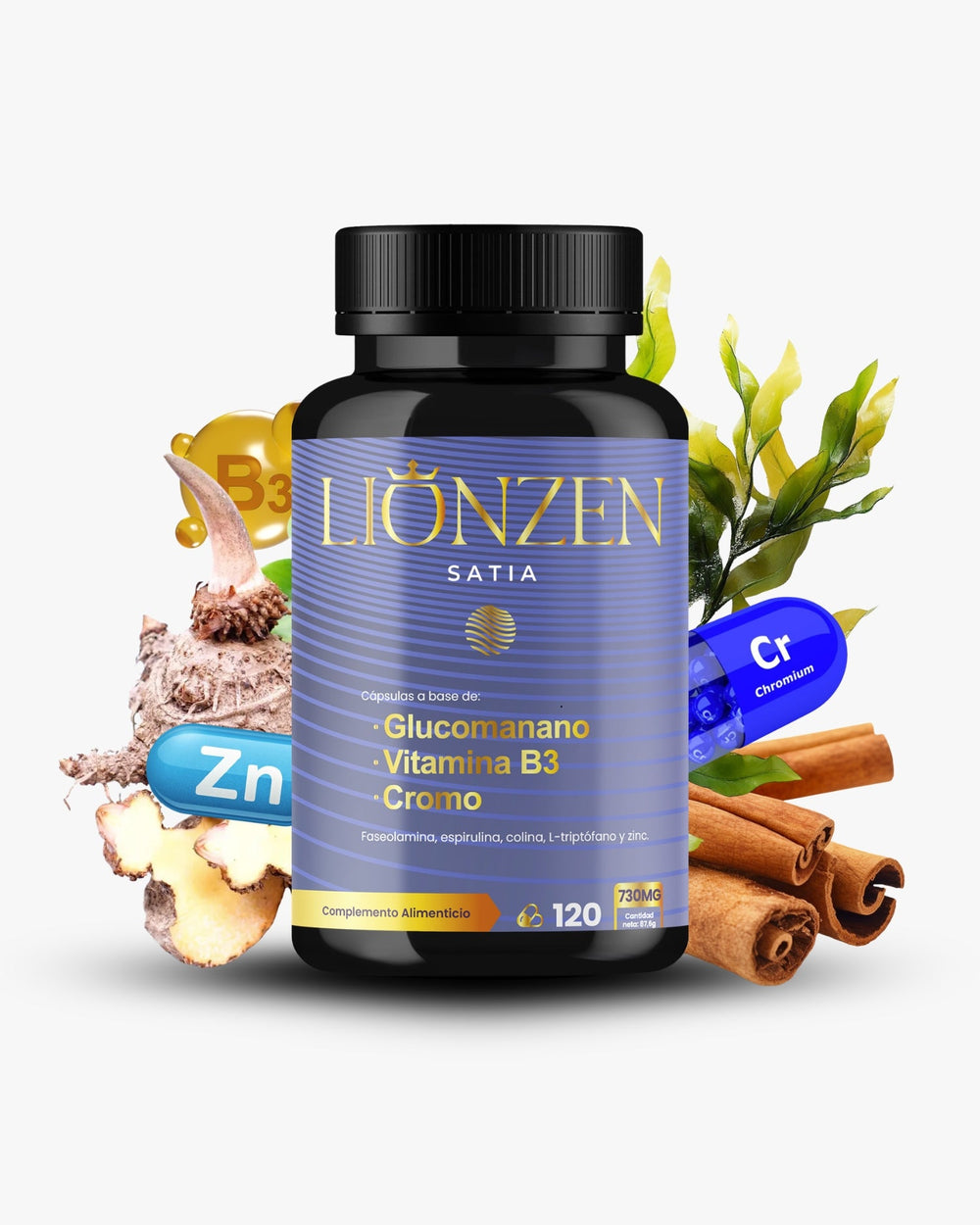 Lionzen Satia 120 cápsulas