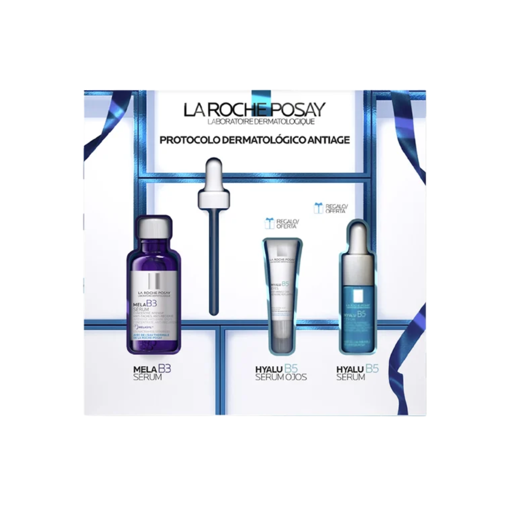 La Roche Posay Cofre Protocolo Dermatológico Antiage Mela B3 sérum + Hyalu B5 serum ojos + Hyalu B5 sérum 8431567652883