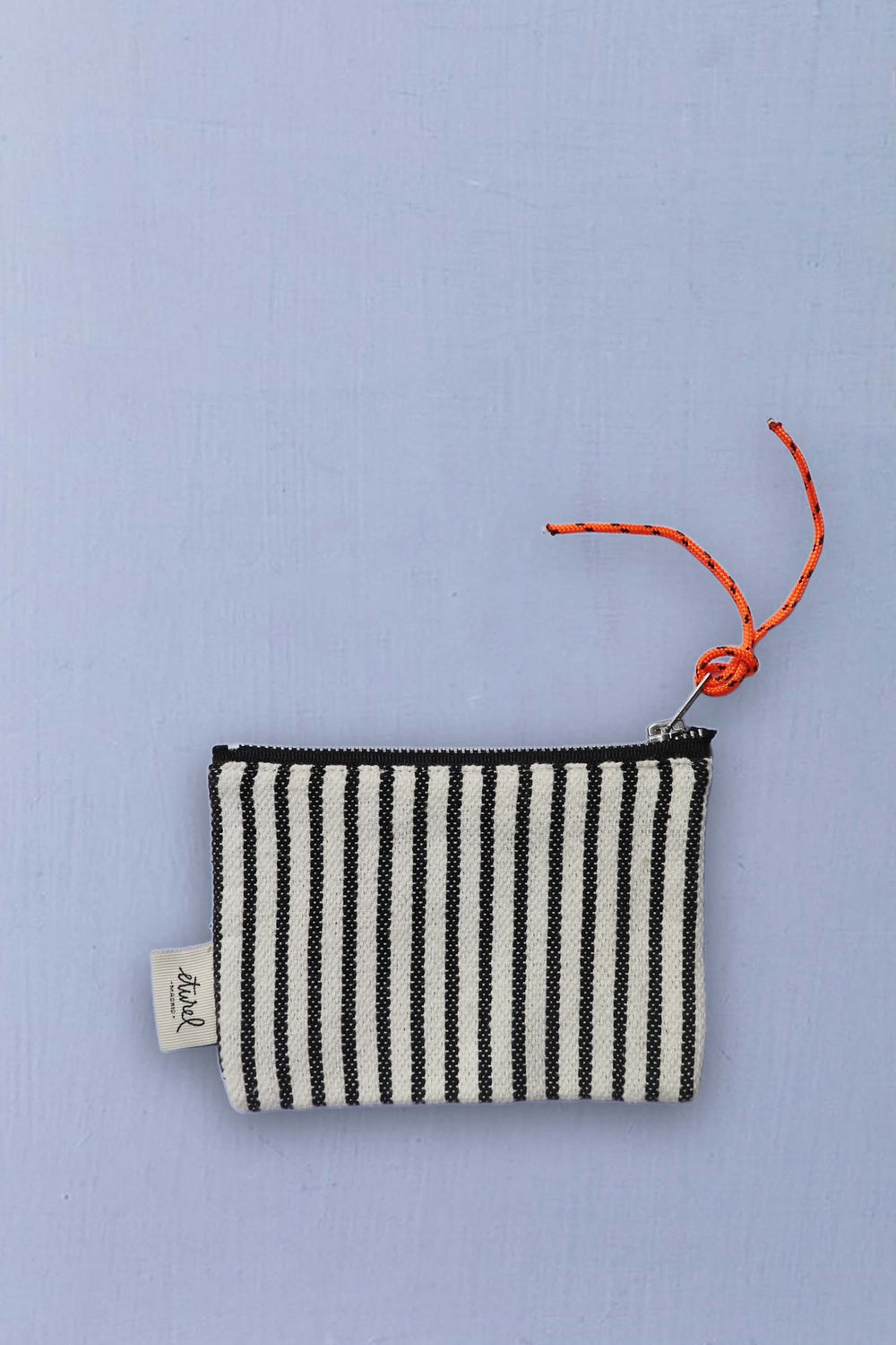Eturel Monedero Loneta Estribera Blanco y Negro
