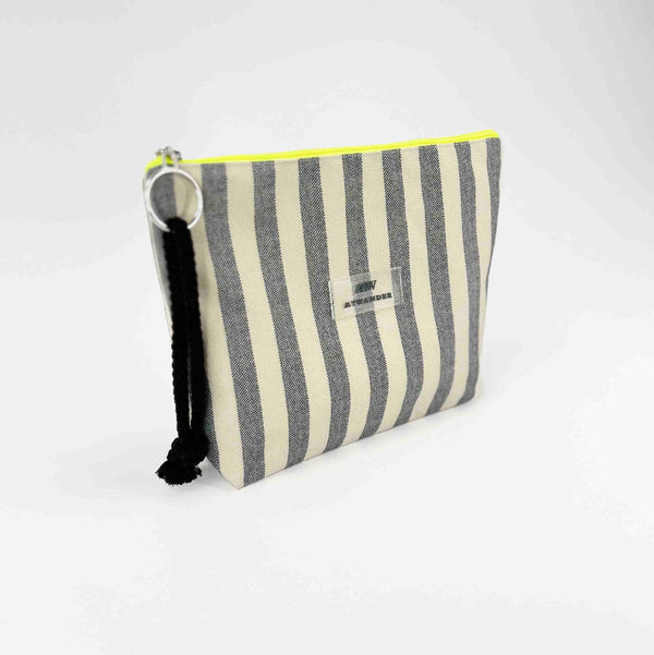 MyWander Grey Stripes Neceser de mujer