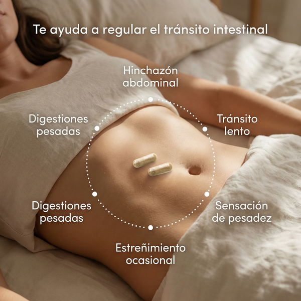 Laxante Natural Normal Transit para Estreñimiento Just Elements Wellness 60 cápsulas