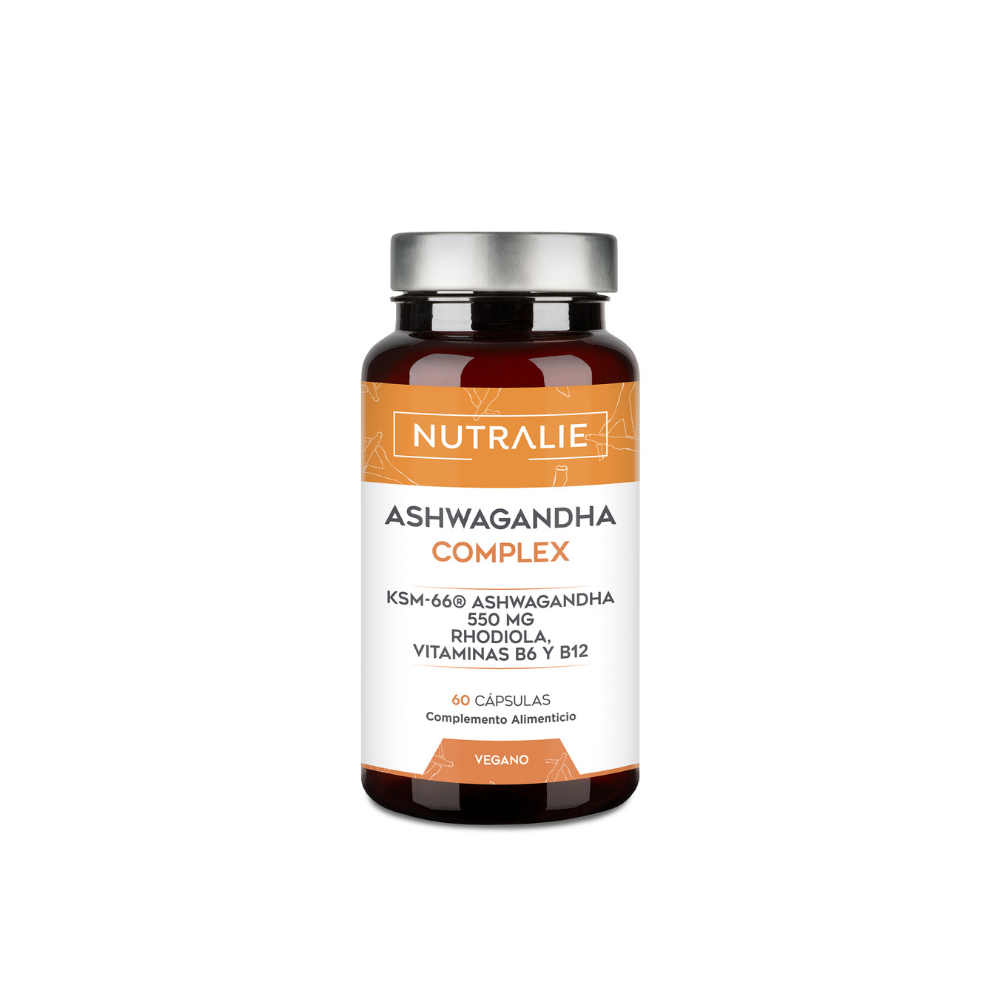 Nutralie Ashwagandha con Vitamina B6 + B12 y Rodiola para Ansiedad 60 cápsulas