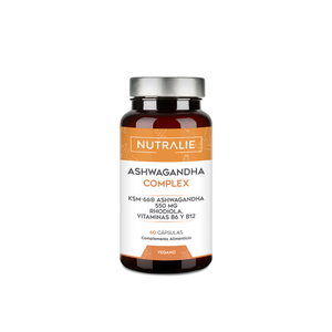 Nutralie Ashwagandha com Vitamina B6 + B12 e Rhodiola para a Ansiedade 60 cápsulas