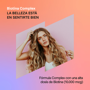 Nutralie Biotina Complex 10000 mcg con Vit D y E Pelo, Piel, Uñas 120 cápsulas