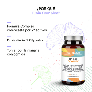 Nutralie Brain Complex Nootropic Agilidade Mental e Memória 60 cápsulas