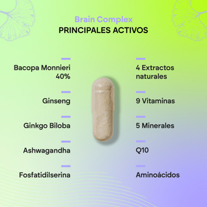 Nutralie Brain Complex Nootropic Agilidade Mental e Memória 60 cápsulas