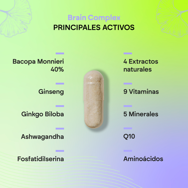 Nutralie Brain Complex Nootropic Agilidade Mental e Memória 60 cápsulas
