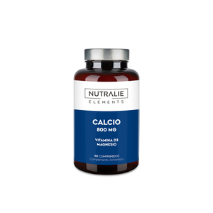 Nutralie Calcio 800 mg + Vit D3 y Magnesio para Huesos y Músculos 90 Comprimidos