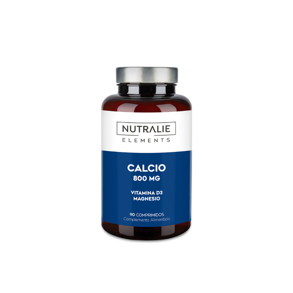 Nutralie Calcio 800 mg + Vit D3 y Magnesio para Huesos y Músculos 90 Comprimidos