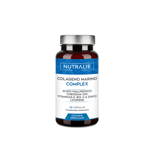 Nutralie Colágeno Marino Complex Ácido Hialurónico Vit E y B12 Piel 60 cápsulas