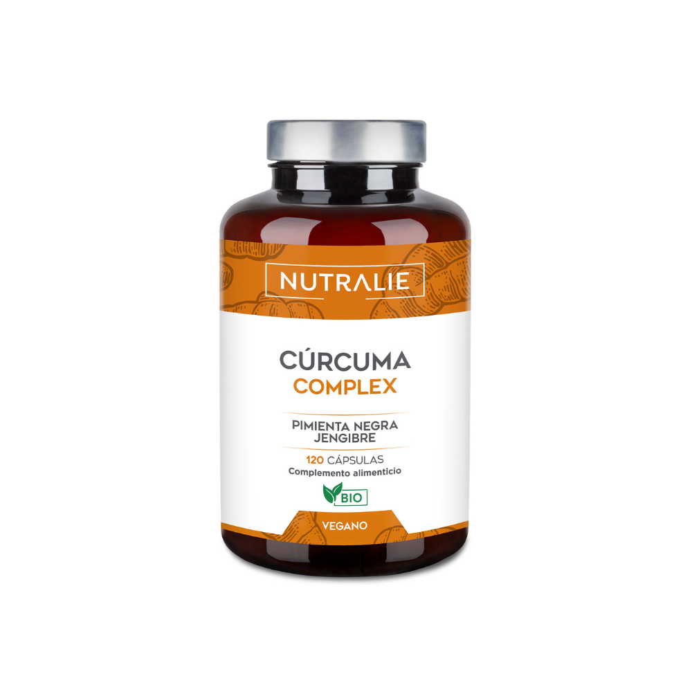 Nutralie Cúrcuma Complex Jengibre y Pimienta Negra Antioxidante 120 cápsulas