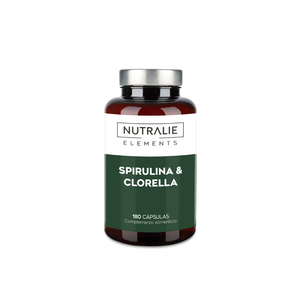 Nutralie Espirulina & Chlorella 1800 mg aumenta Energía y Fuerza 180 cápsulas
