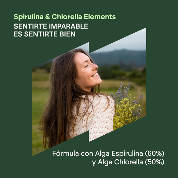 Nutralie Espirulina & Chlorella 1800 mg aumenta Energía y Fuerza 180 cápsulas