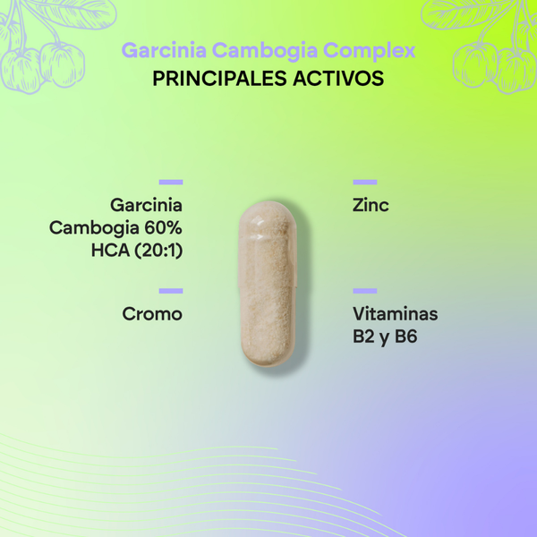 Nutralie Garcinia Cambogia con B2 + B6 + Cromo y Zinc Quemagrasas 90 cápsulas