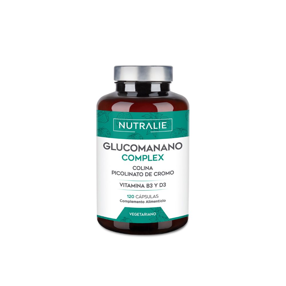 Nutralie Glucomanano con Colina + Vit B3 + D3 para Pérdida Peso 120 cápsulas