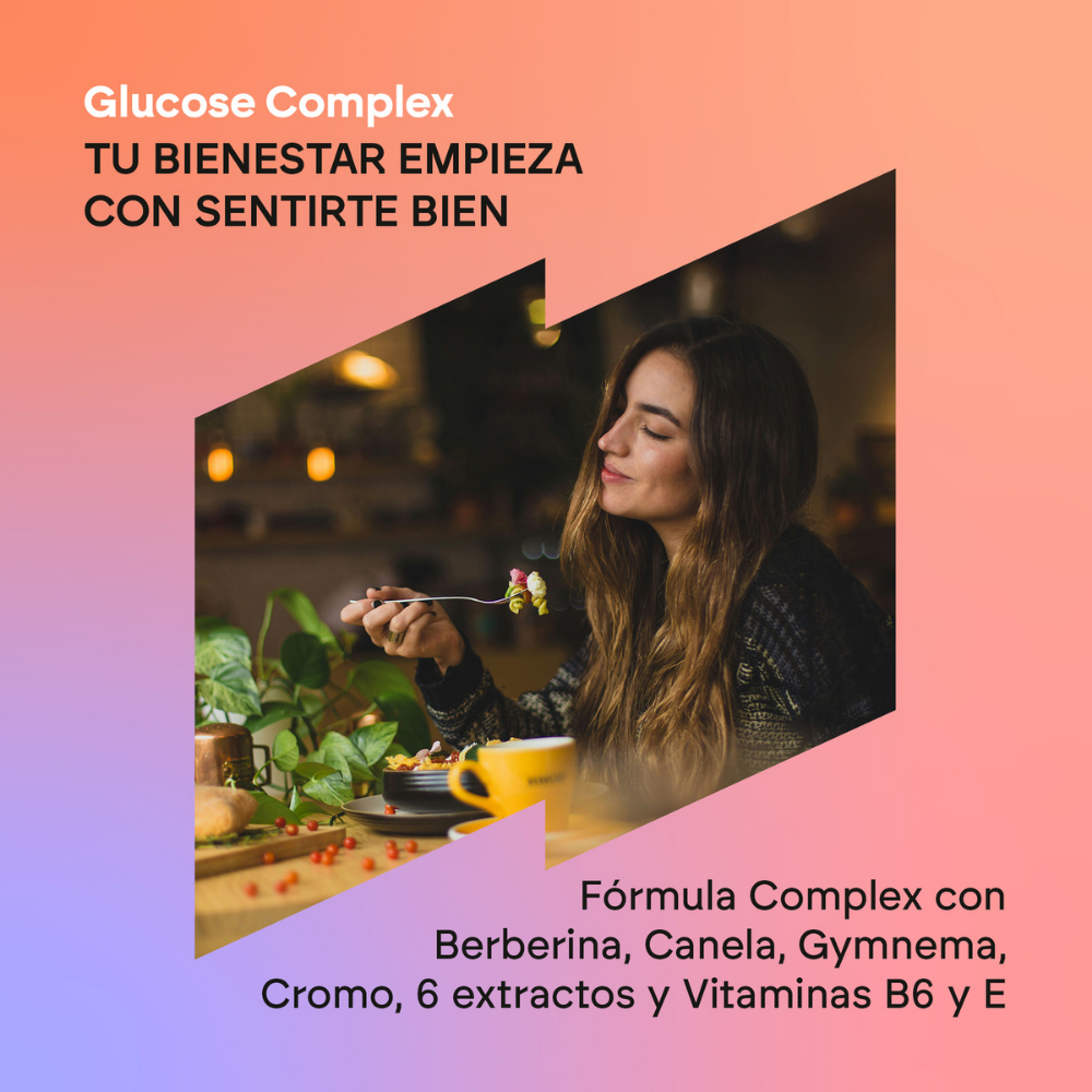 Nutralie Glucosa Complex Berberina + Cromo + Canela Niveles Glucosa 90 cápsulas