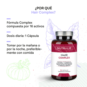 Nutralie Hair Complex + Biotina e L-Cisteína Vitaminas Capilar 90 cápsulas