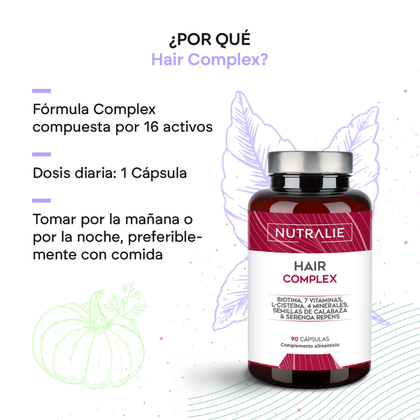 Nutralie Hair Complex + Biotina e L-Cisteína Vitaminas Capilar 90 cápsulas