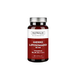 Nutralie Hierro Liposomado 30 mg + B6 + B12 Cansancio y Fatiga 60 cápsulas