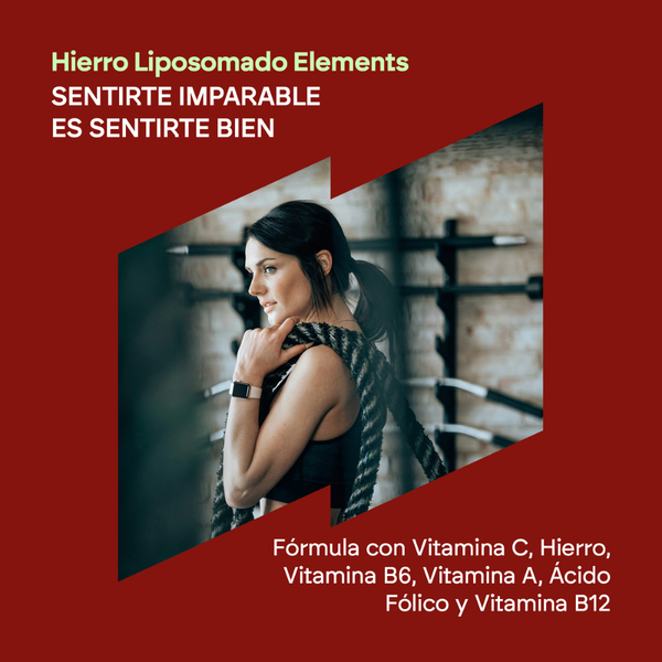 Nutralie Hierro Liposomado 30 mg + B6 + B12 Cansancio y Fatiga 60 cápsulas