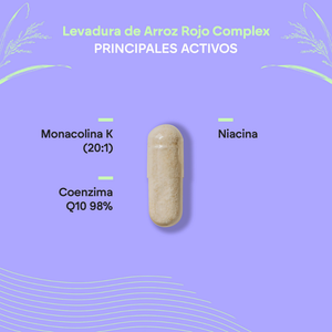 Nutralie Levadura Arroz Rojo con Monacolina K + Q10 + Niacina Colesterol 90caps